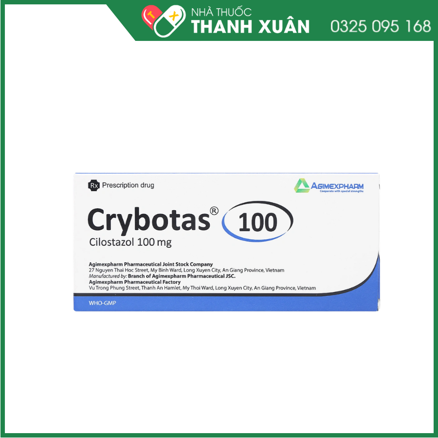 Crybotas 100 điều trị cơn đau cách hồi do bệnh động mạch chi dưới